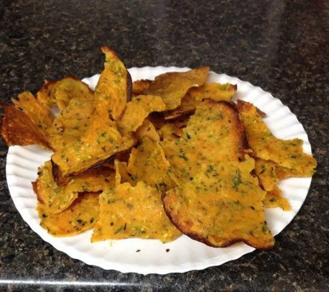 Zucchini-Chips im Doritos-Stil