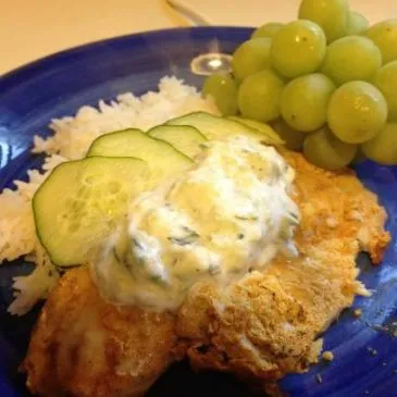 Tandoori-Gewürzte Tilapia mit Minz-Joghurt