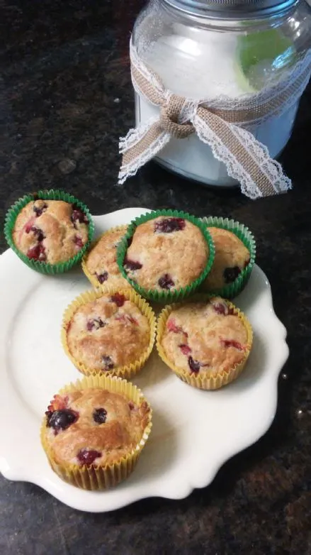 Cranberry-Orange-Muffins mit wenig Zucker