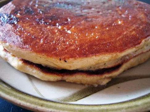 Vollkorn-Honig-Leinsamen-Pfannkuchen