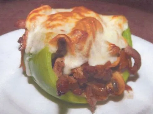 Philly Cheese Steak gefüllte Paprika
