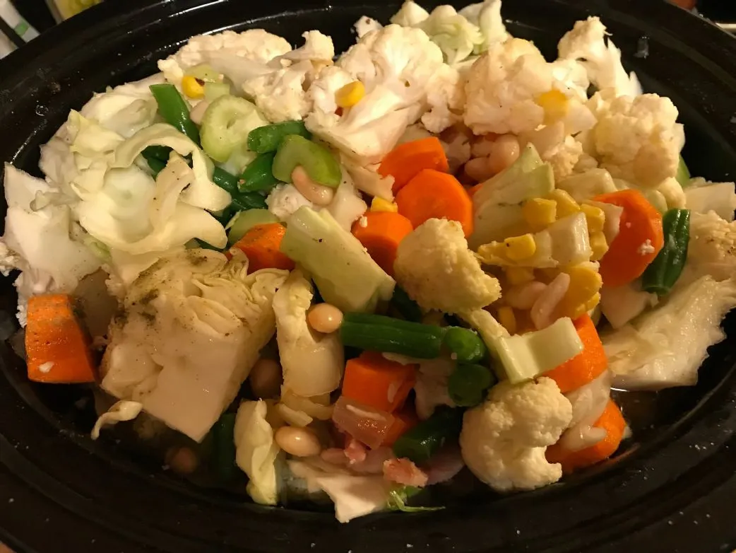 Gemüsesuppe, Crockpot