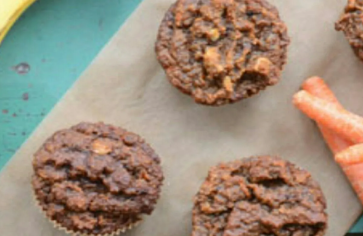 Karotten-Apfel-Bananen-Nuss-Muffins, glutenfrei, getreidefrei