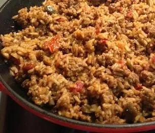 Kats Taco-Fleisch mit Reis