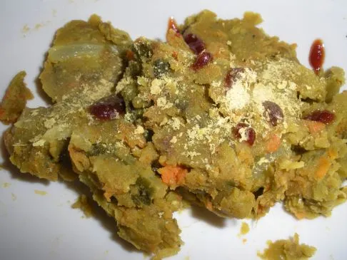 Grüne und Orange Suppe