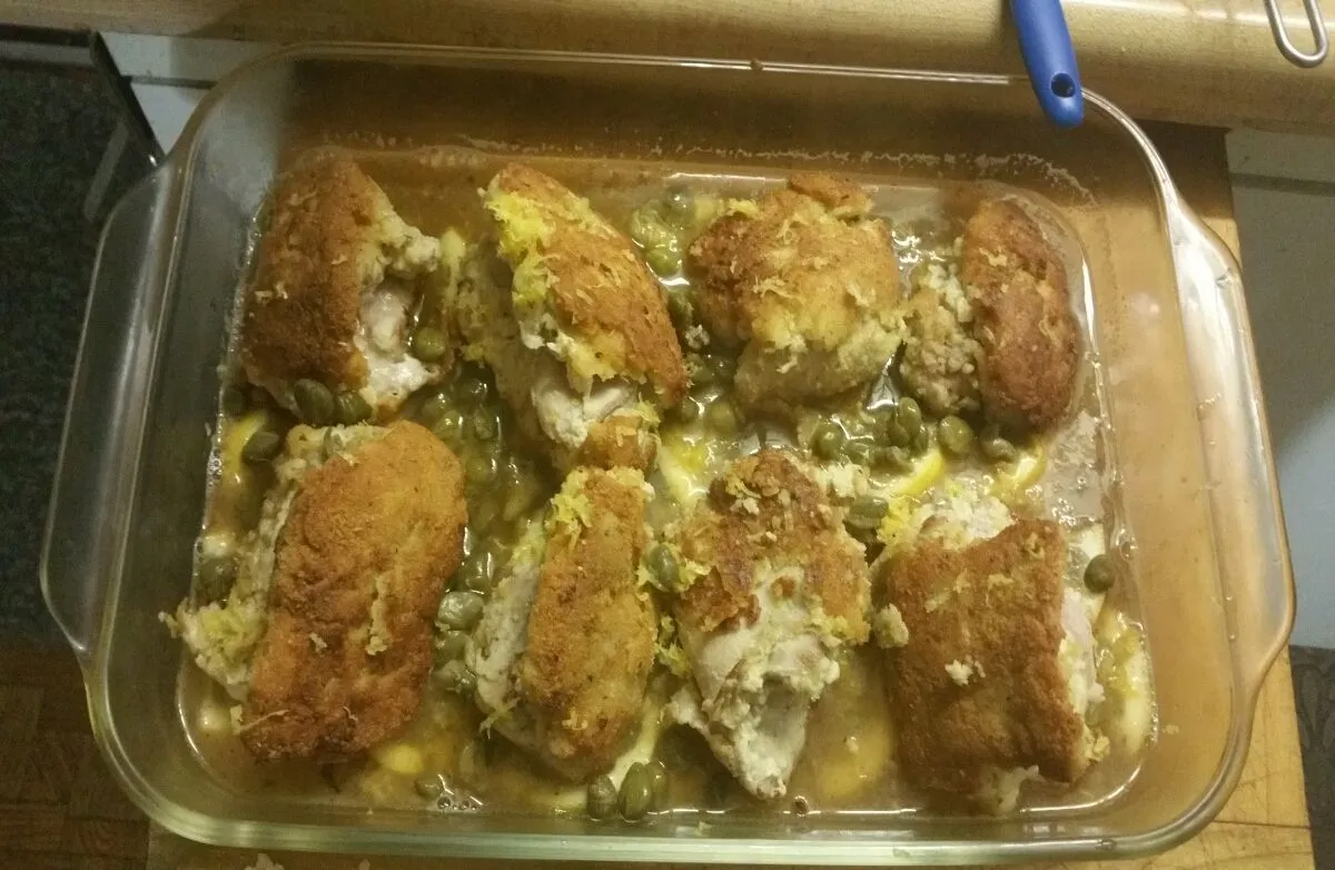 Hähnchenoberkeule Piccata