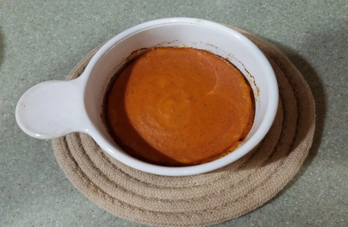 Kürbiskuchen ohne Boden