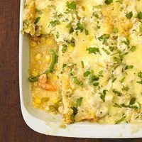 Tomatillo-Garnelen-Enchiladas