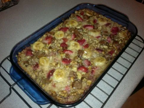 Gebackener Haferflocken-Auflauf