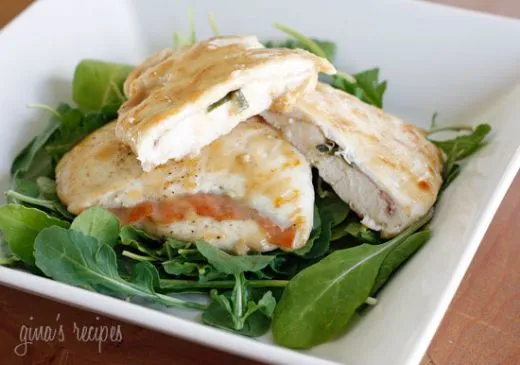 Leichtere Hühnchen Saltimbocca