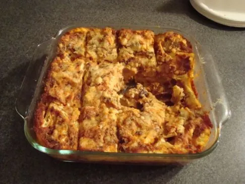 Pilz- und Gemüse-Lasagne