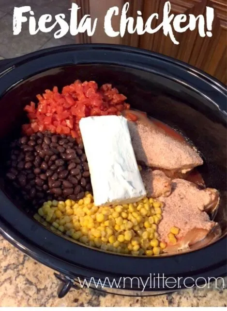Fiesta Crockpot Hähnchen