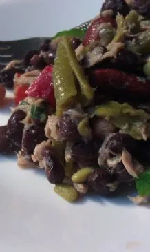 Zitrus-Minz Thunfisch-Bohnensalat