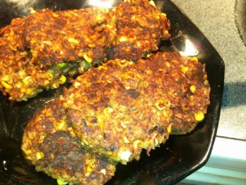 Vegane Wildreis-Patties