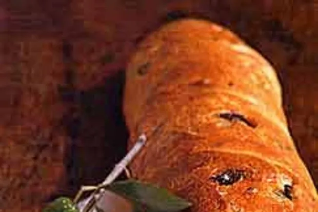 Französisches Brot mit Kalamata-Oliven und Thymian, 137 Portionen = 1370 g, 1 Portion = 10 g