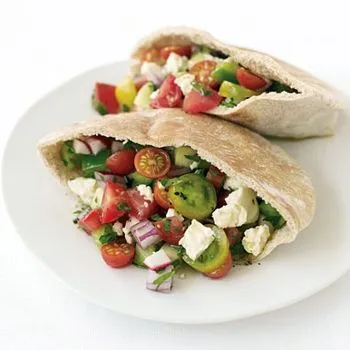 Griechischer Salat Pita-Sandwich