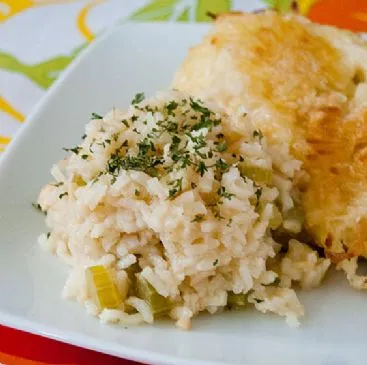 Knoblauch-Reis-Pilaf