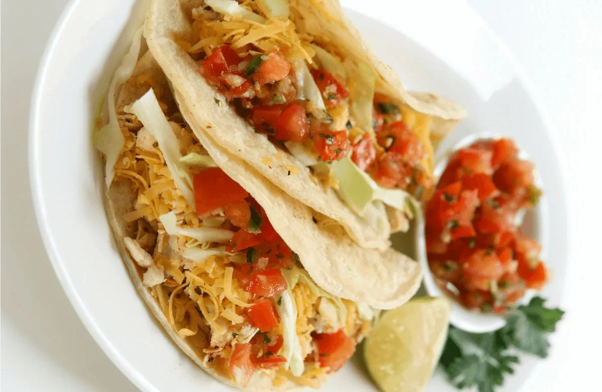 Slow Cooker Hähnchen-Tacos
