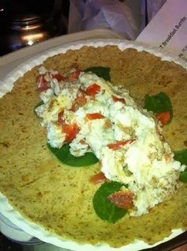 Vegetarischer BLT Frühstücks-Burrito