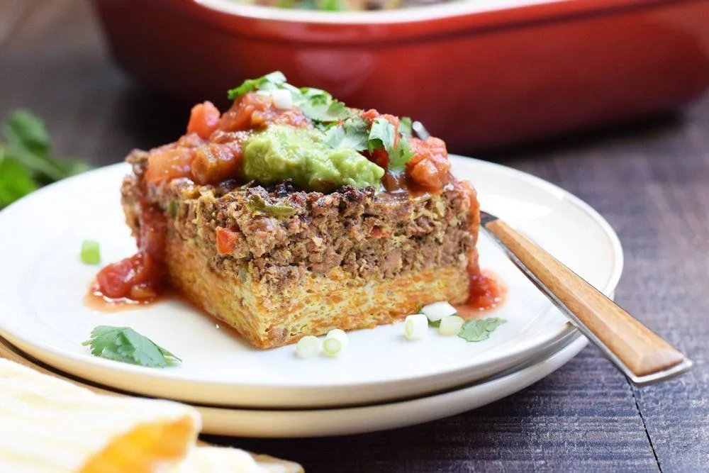 Beladene Taco-Frühstücksauflauf