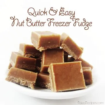 Nussbutter-Fudge aus dem Gefrierschrank
