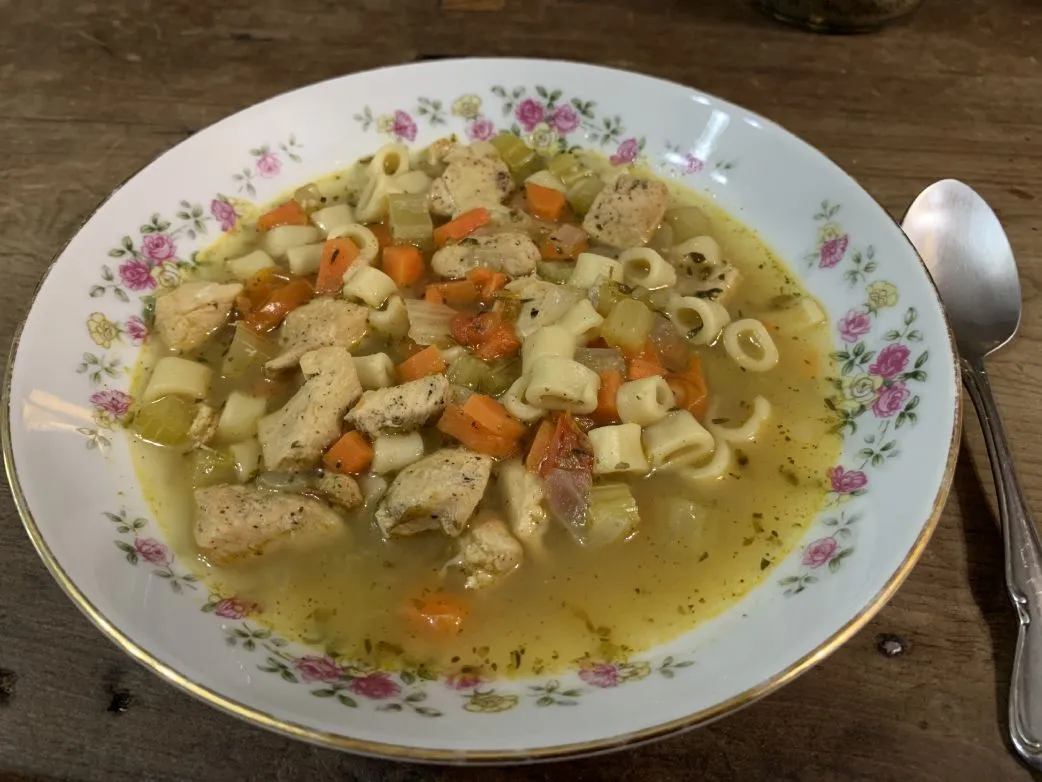 Hühnersuppe mit Ditalini