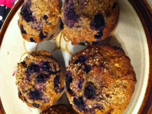 Herzhafte gesunde Blaubeer-Muffins!