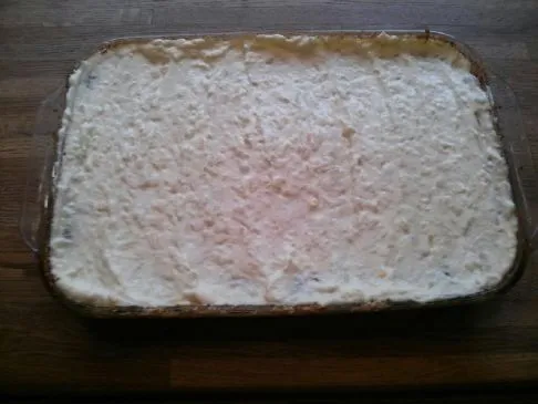 Mandarinen-Engelshaar-Kuchen mit Ananas-Frosting
