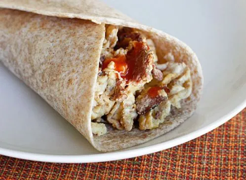Junias Puten-Chorizo-Eiweiß-Burritos
