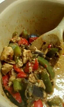 Mikrowellen-Hühnchen-Fajitas