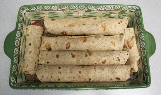 Schnelle Enchiladas mit Rinderhackfleisch und Käse