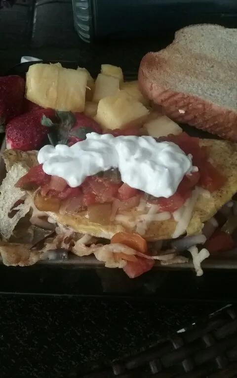 Leckere Gemüseomelette