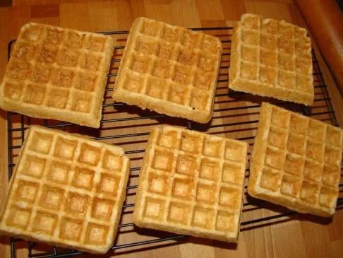 Vollkorn-Leinsamen Belgische Waffeln