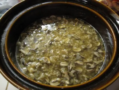 Pilz-Gersten-Suppe - Slow Cooker