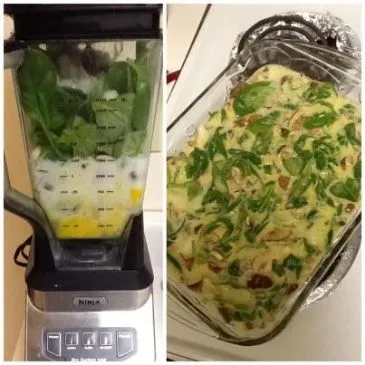 Paleo-Pilz- und Spinat-Frühstücksquiche