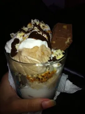 Erdnussbutter-Eiscreme