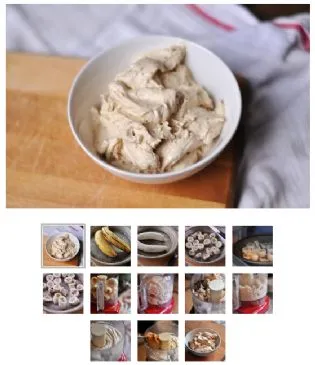 Bananen-Ananas-Kokos "Eiscreme"