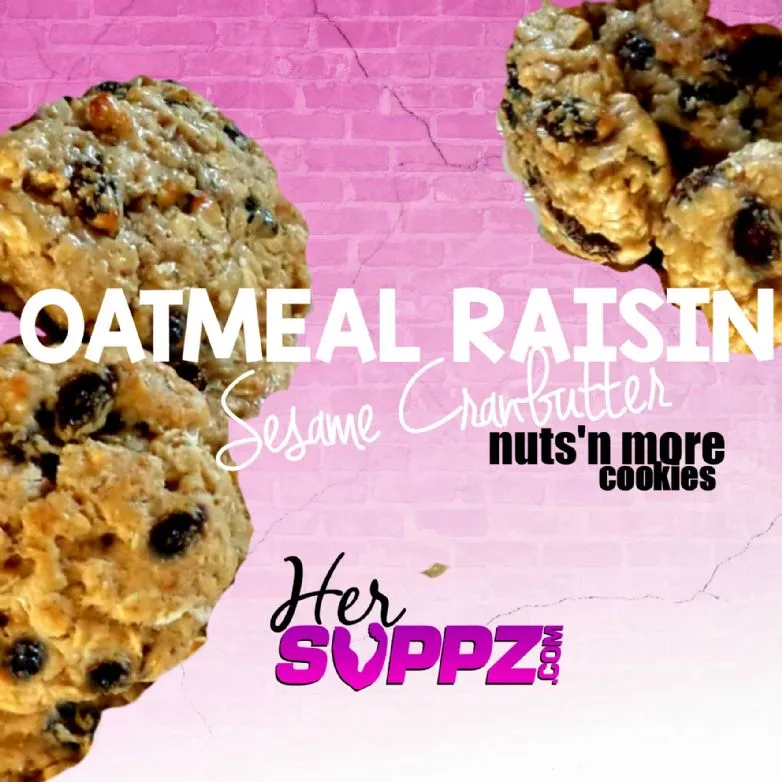 Hafer-Rosinen-Sesam-Cranbutter-Kekse