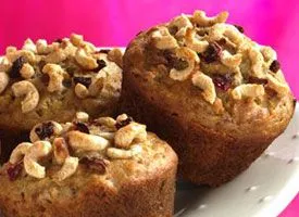 Cheerios-Bananen-Rosinen-Muffins
