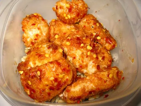 Scharfes-süßes asiatisches Hähnchen