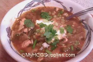 HCG-sichere Tortilla-Suppe