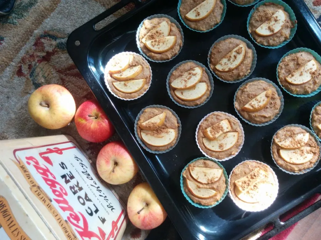 Dreifach-Apfel-Muffins