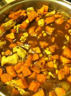 Süßkartoffel-Hühnchen-Chili