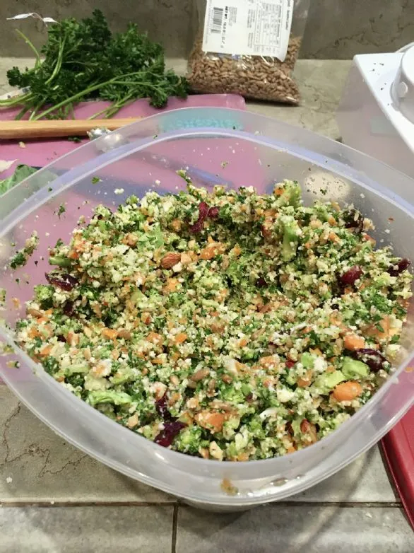 Gesunder gehackter Salat