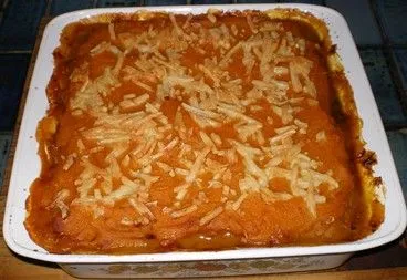 Känguru- und Gemüseauflauf