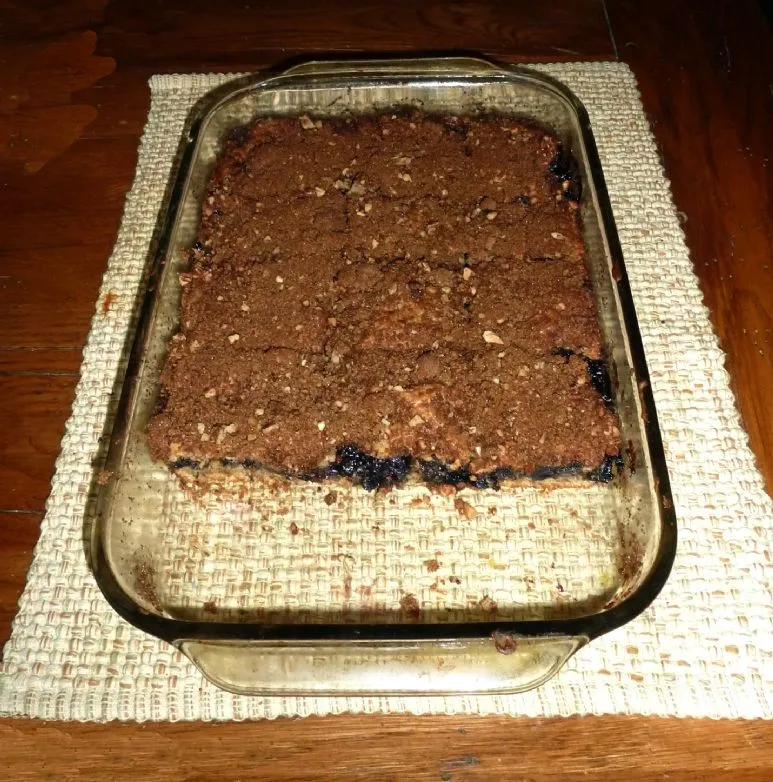 Leichter Louisiana Blaubeer-Streuselkuchen