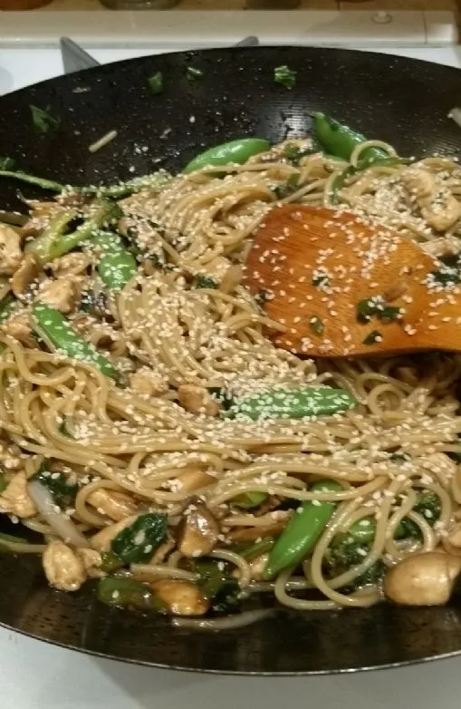 Hühnchen Lo Mein / Pfannengericht