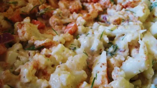 Blumenkohl-Kartoffelsalat - Abgewandeltes Hungry Girl Rezept