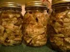 Scharfe eingelegte Auberginen
