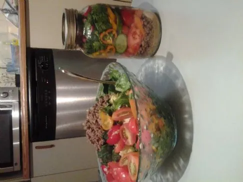 MEGA SALAT IM GLAS (oder Schüssel)